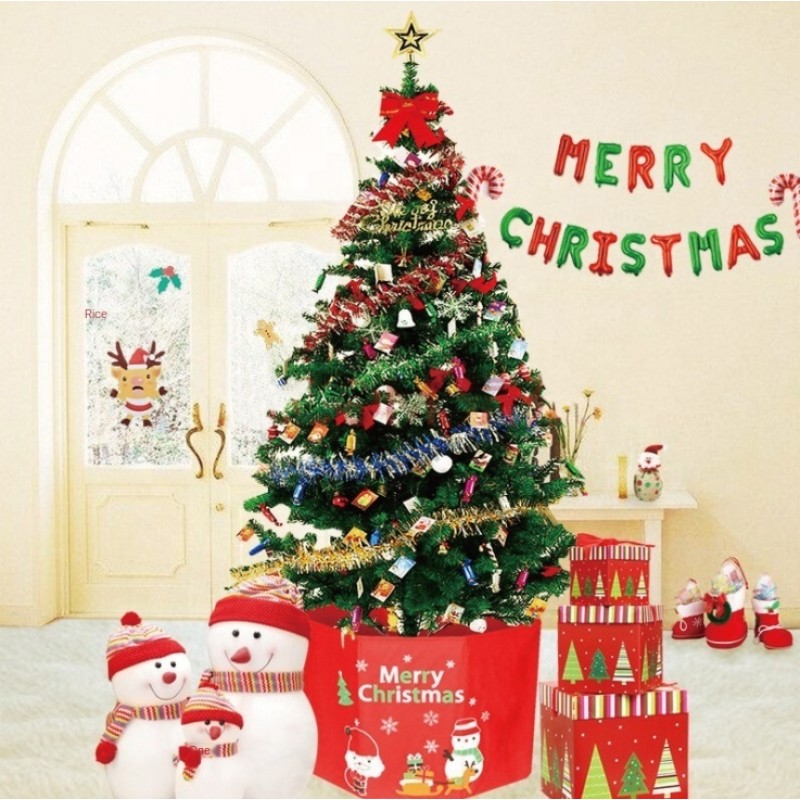 Hot Selling Pvc Christmas Decorations Eco Friendly DIY 1.5m Artificial PVC Luxury Artificial Decoration Christmas Tree