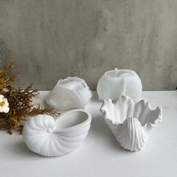 New Conch Shell Storage Jar Silicone Mold Candle Cup Plaster Mold Succulent Flowerpot Mold