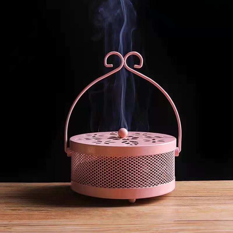Hot Sale Fireproof Iron Large Mosquito Repellent Incense Box Incense Burner With Lid Portable Mosquito Repellent Incense Box