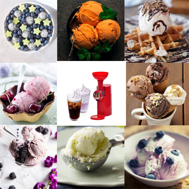 Household DIY Ice Cream Machines High Quality Fruit Ice Cream Maker