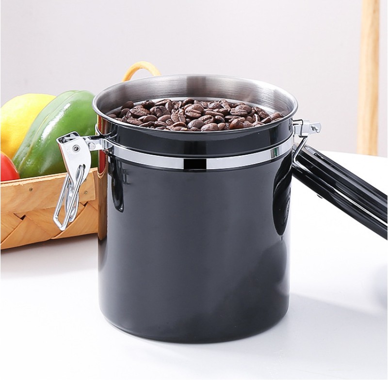 Cheap New Product Multifunction Stainless Steel Freshness Preservation Airtight Coffee Bean Storage