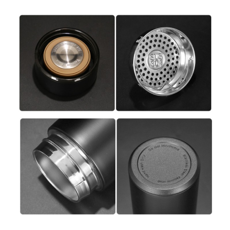 Eco Thermal Stainless Steel Sport Unique School Water Filter Bottle LED Display Tumbler Thermo Flash Vacuum Flask Supplier