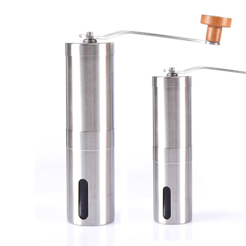Factory Price Portable Detachable Coffee Tools Ceramics Burr Grinders Stainless Steel Mini Manual Coffee Grinder Set