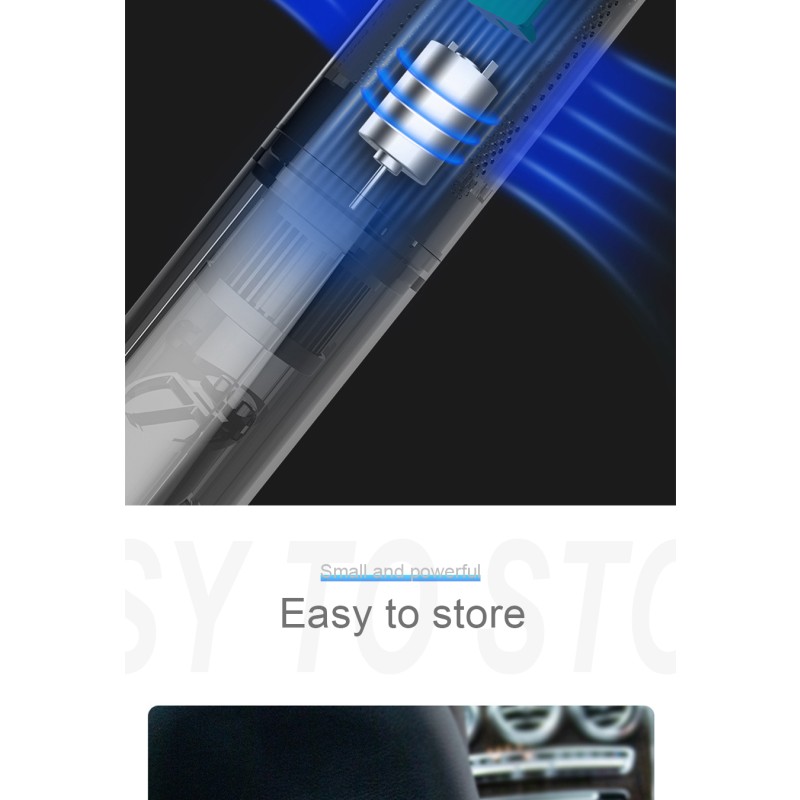 Car Vacuum Cleaner Handheld Automotive Vacuum Cleaner Dust Collector Buster for 12V 120W 6000PA Customized Color Type