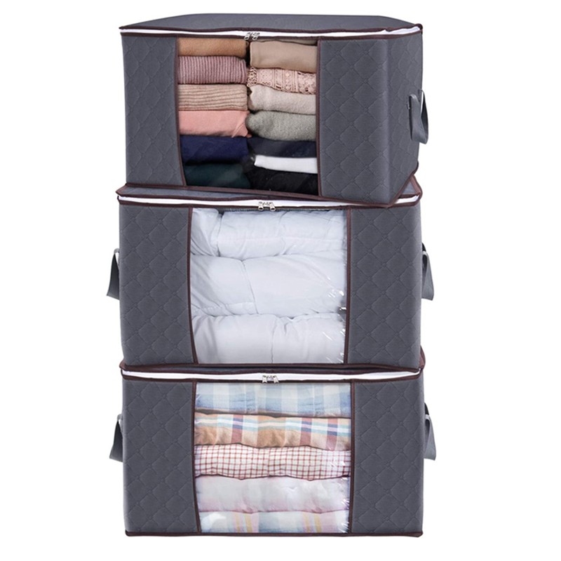 Moisture-Proof and Dust-Proof Non-Woven Toy Foldable Storage Finishing Bag Moving Packing Storage Box Clothing Quilt Storage Box