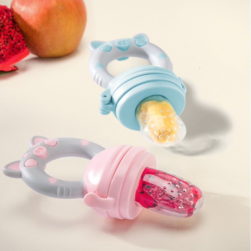 Factory Net Cartoon Baby Food Feeder Warmer 0-12 Months Age Range Mesh Feeder with Warm Function