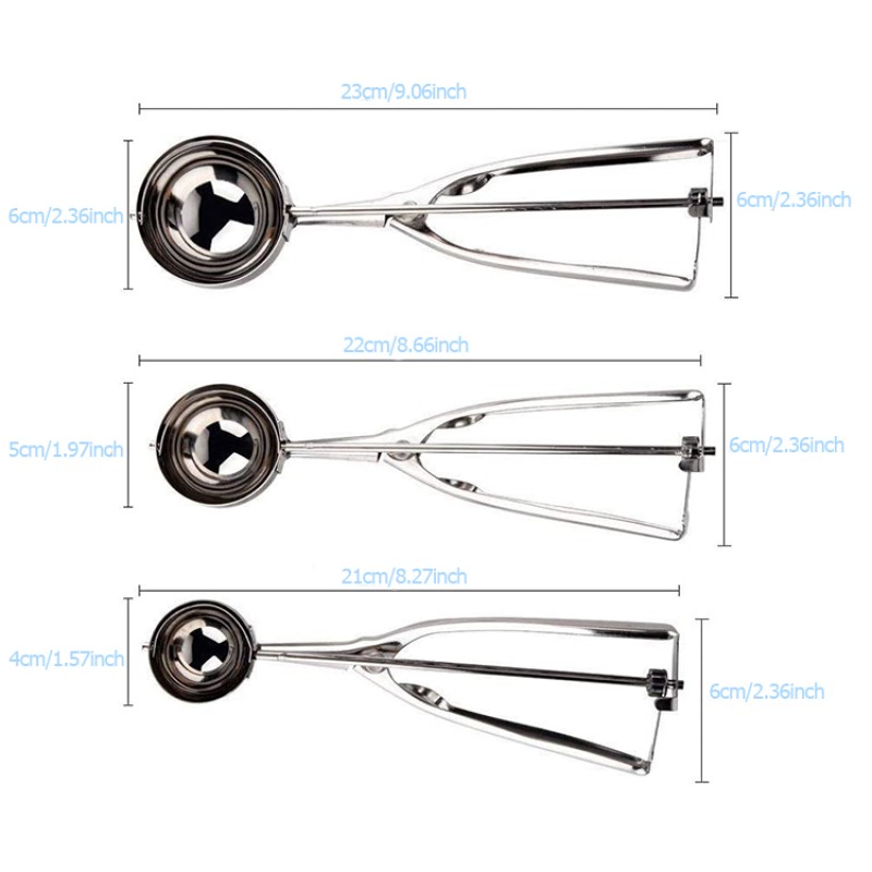 Eco Friendly Custom Printed Ice Cream Tools Stainless Steel Ice Cream Scoop