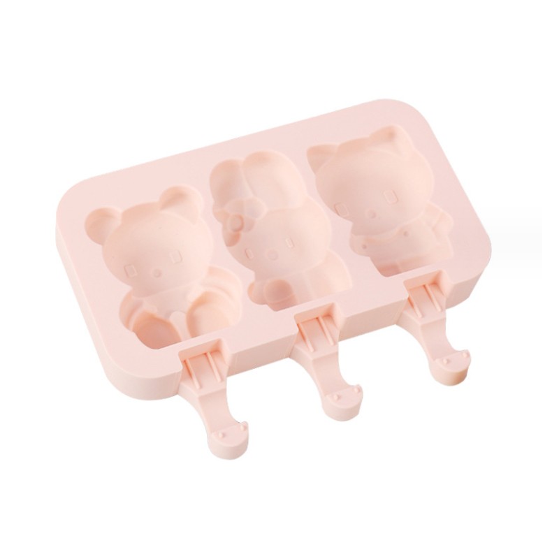 Cartoon Ice Cream Mold Popsicle Mold Homemade Food Grade Popsicle Ice Cube Ice Box Model Household