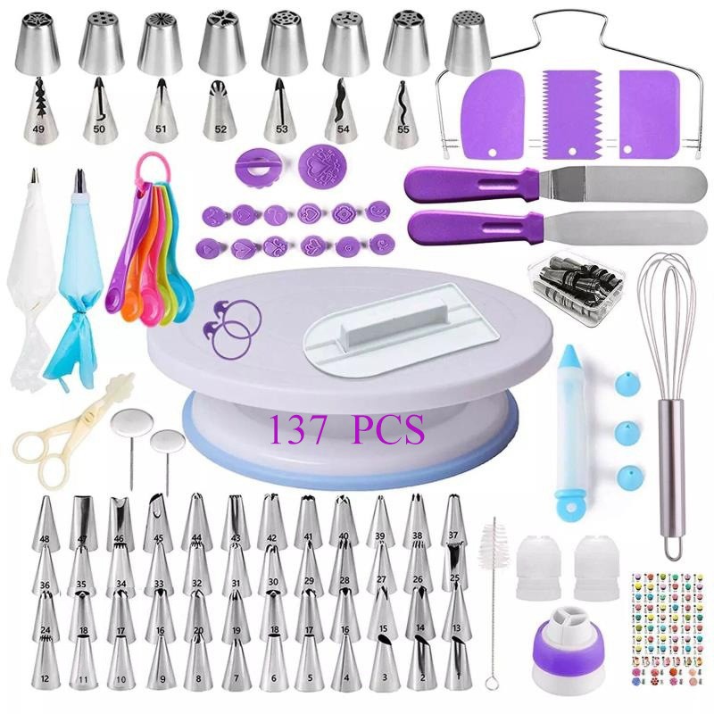 Hot Sale High Quality 137/205/69 Pcs Baking Pastry Cake Tools Accessories Reposteria Cake Decorating Supplies Kit Set