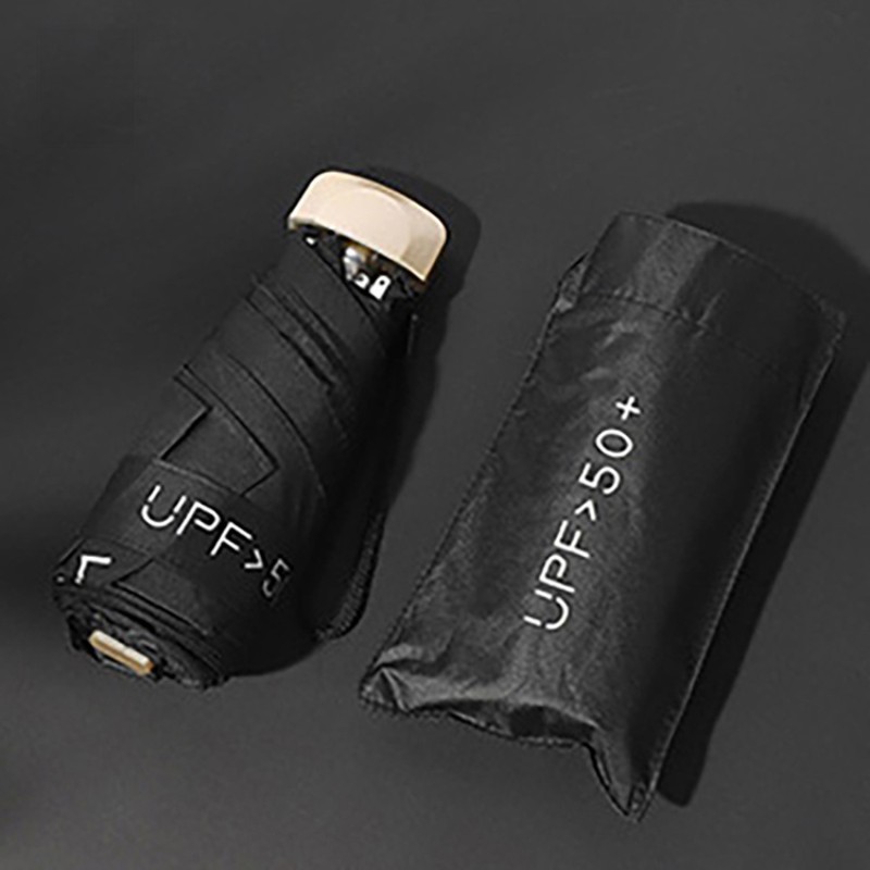 Superfit Luxury UPF50+ 6K Umbrellas Rainy Pocket Light 5 Folding Umbrella for Women UV Mini Small Flat Handle Umbrella