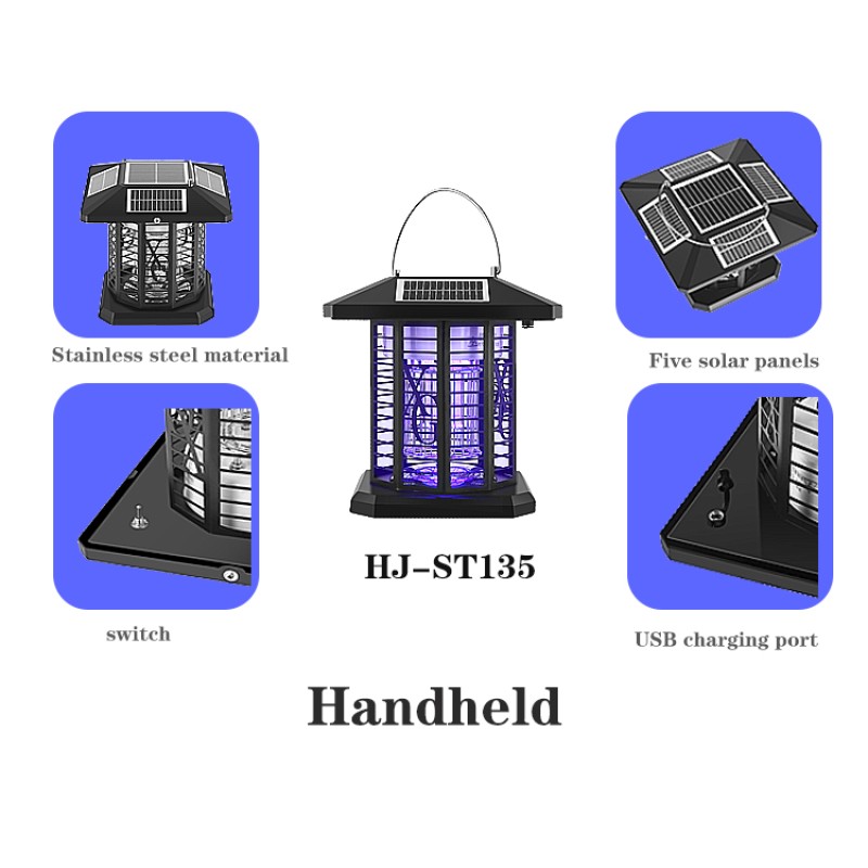 Anti Moustique Mata Moskito Rechargeable Fly Tarp Trapper Mosquitoes Killer Lampe Led Solar Mosquito Killing Lamp