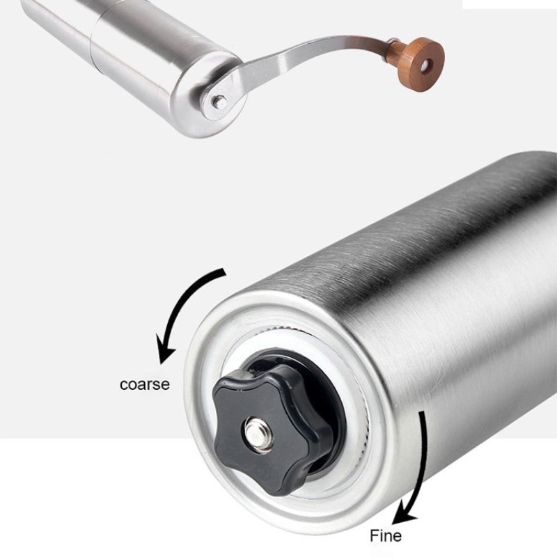 Factory Price Portable Detachable Coffee Tools Ceramics Burr Grinders Stainless Steel Mini Manual Coffee Grinder Set