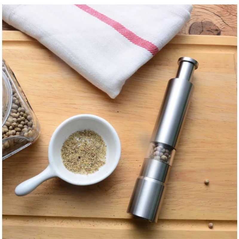Factory Supply Premium Salt Grinder Bottle Stainless Steel Salt and Pepper Grinder Set Stainless Steel Pepper Mill and Salt Mill