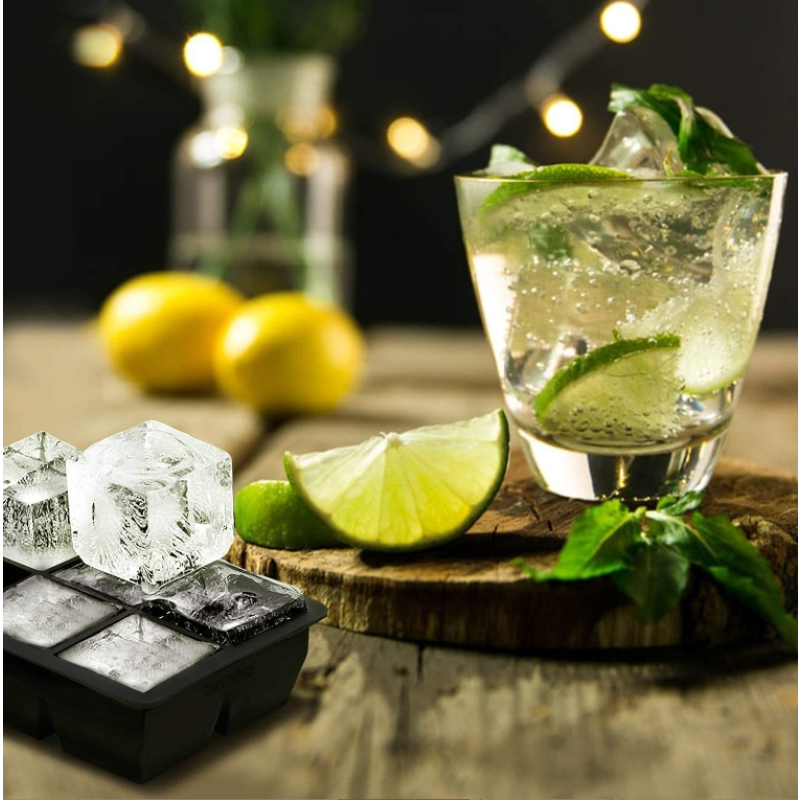 Silicone Ice Tray Membrane 8-piece Silicone 6-piece square Ice Tray Silicone 4-piece square Ice Tray