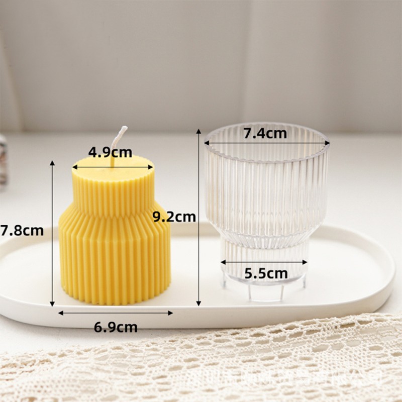 Diy Aromatherapy Plastic and Silicone Candle Molds Plaster Handmade 3d Custom Shape Silicone Mold for Candles