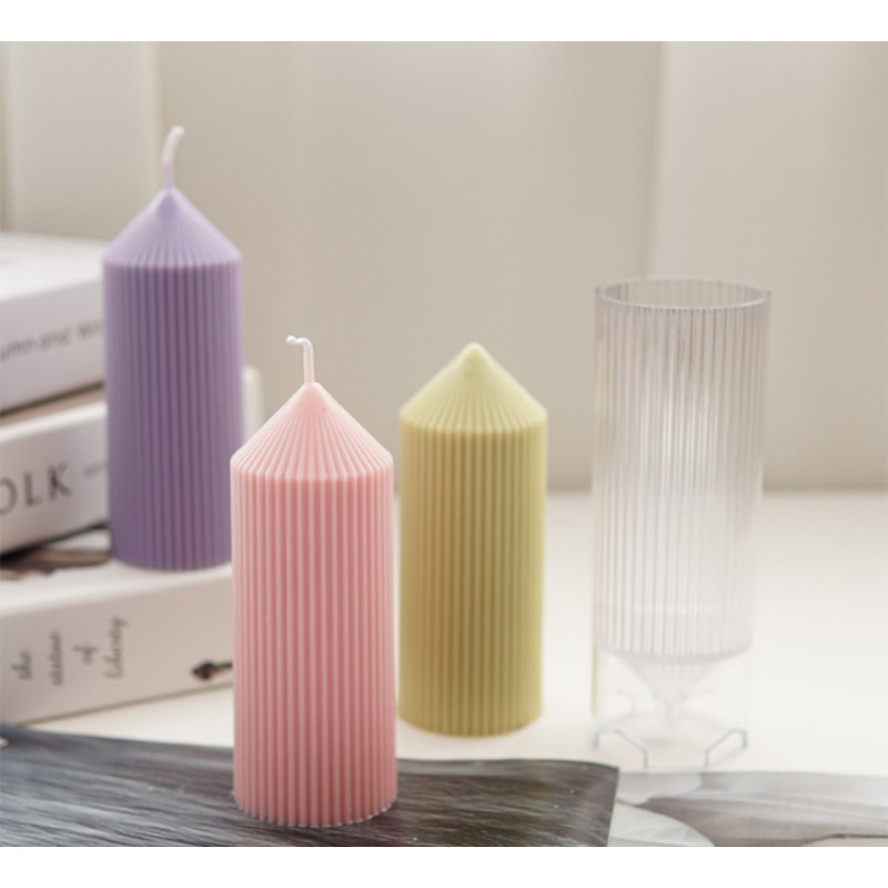 Diy Aromatherapy Plastic and Silicone Candle Molds Plaster Handmade 3d Custom Shape Silicone Mold for Candles