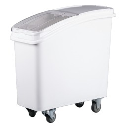 Kitchen Measure White Color Flour Rice 21gl 27gl Ingredient Bins Dispenser Plastic Food Storage Container Bucket