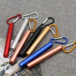 Adjustable Stainless Steel Reusable Telescopic Straw Foldable Drinkware Accessory