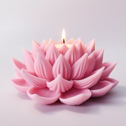 Source Factory Lotus Aromatherapy Candle Silicone Mold Handmade Simulation Flower Car Diffuser Stone Mold