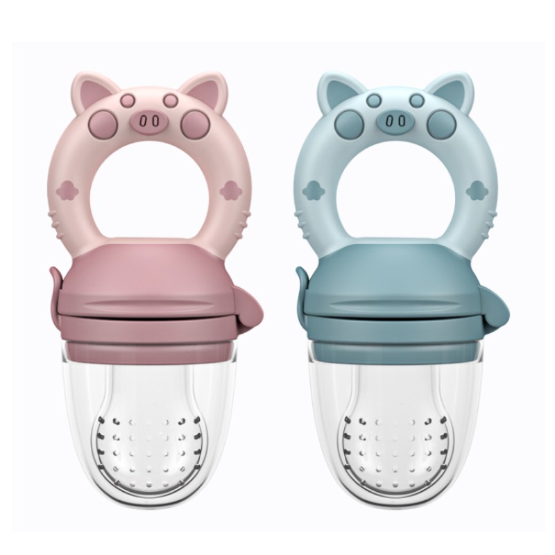 Factory Net Cartoon Baby Food Feeder Warmer 0-12 Months Age Range Mesh Feeder with Warm Function