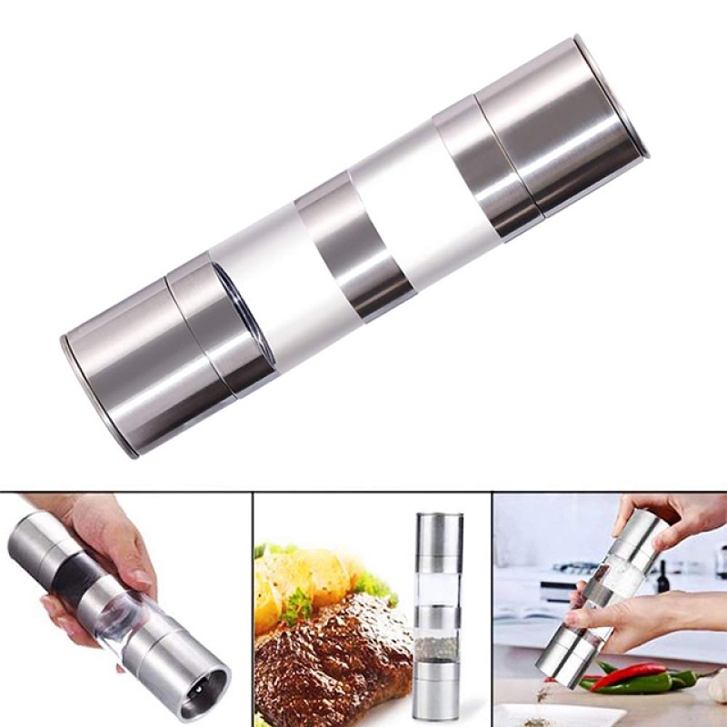 Multifunctional 2 in 1 Salt Pepper Grinder Mill with Adjustable Coarseness