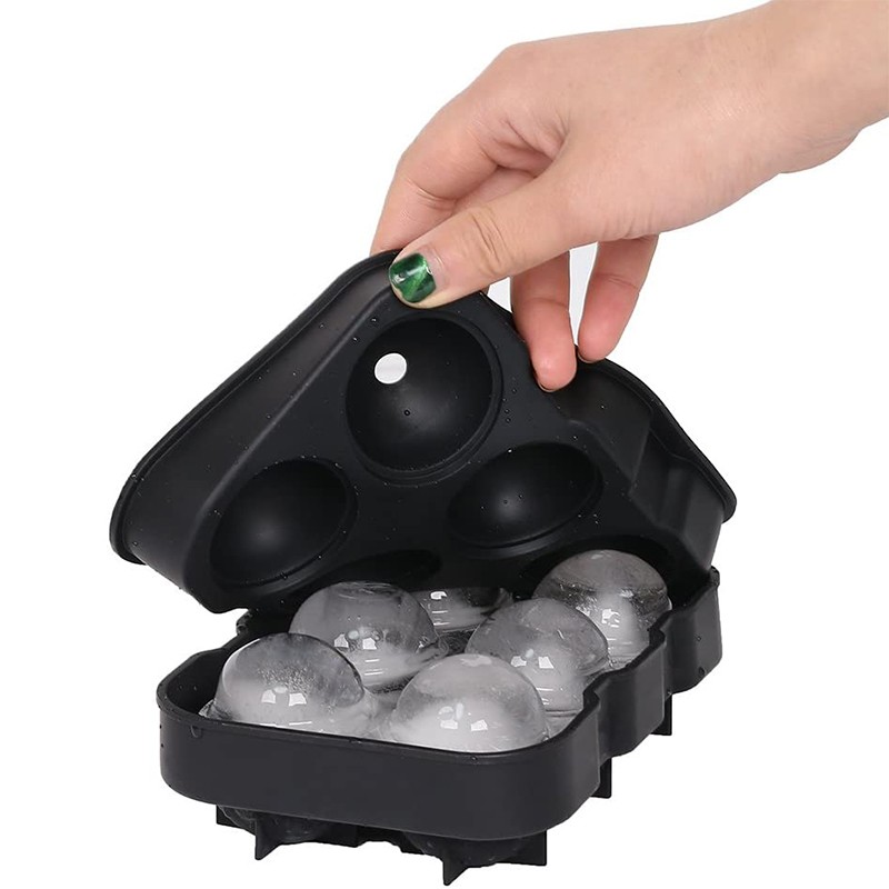 Food Grade Silicone Custom Design Large Bpa Free Sphere Ice Moulds Ball Molds Ice Cube Trays