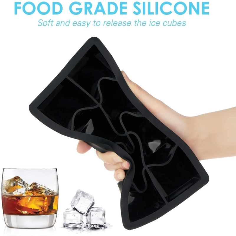 Silicone Ice Tray Membrane 8-piece Silicone 6-piece square Ice Tray Silicone 4-piece square Ice Tray