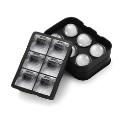 Food Grade Silicone Custom Design Large Bpa Free Sphere Ice Moulds Ball Molds Ice Cube Trays