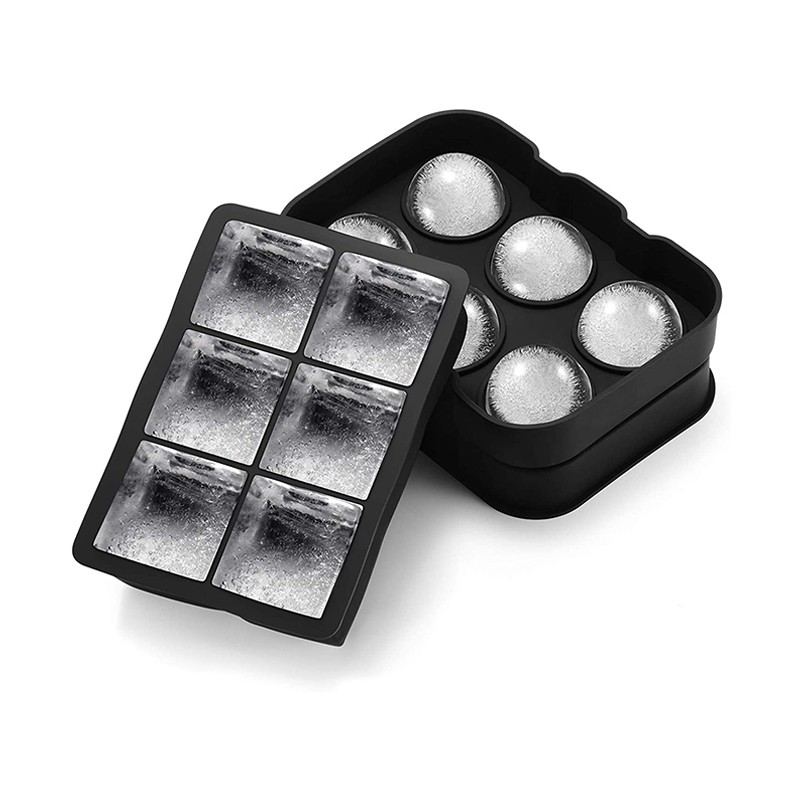 Food Grade Silicone Custom Design Large Bpa Free Sphere Ice Moulds Ball Molds Ice Cube Trays