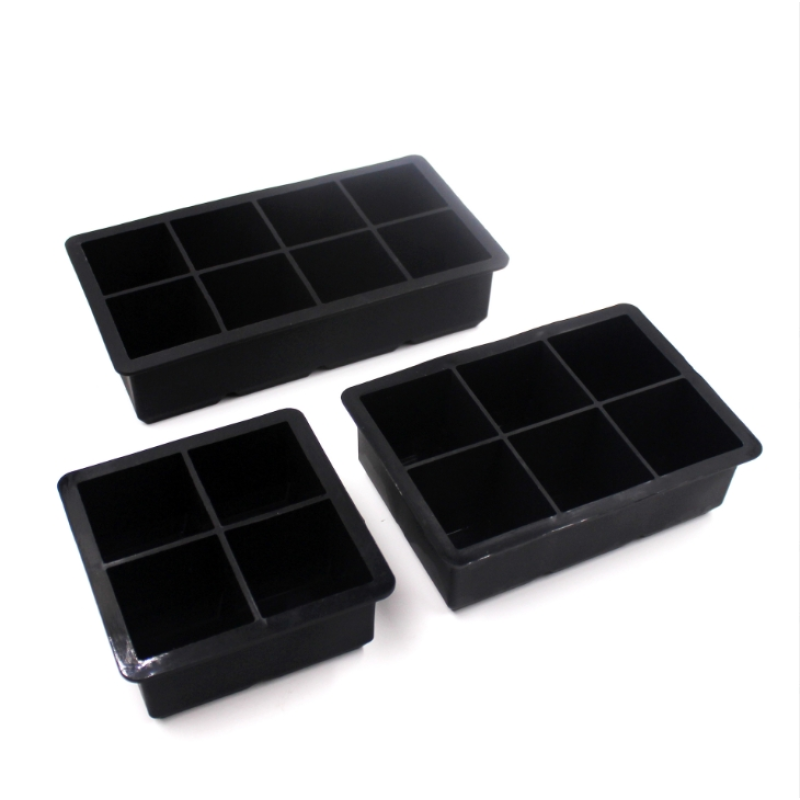 Silicone Ice Tray Membrane 8-piece Silicone 6-piece square Ice Tray Silicone 4-piece square Ice Tray