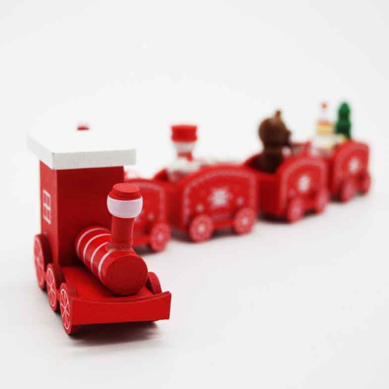 Hot Sale Wooden Train Set Christmas Decoration Supplies-old Wooden Toy Trains Wooden Train Toys