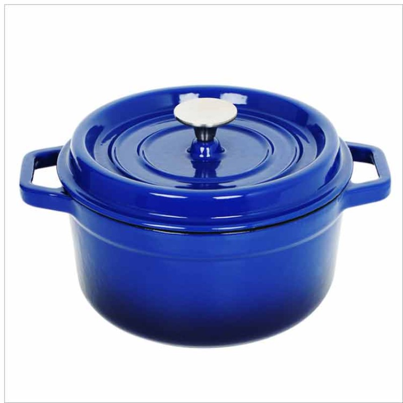 New Best-selling Kitchen Customized Enamel Cooking Pots Set Wholesale Nonstick Enamel Cast Iron Cookware