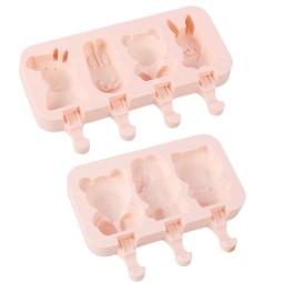 Cartoon Ice Cream Mold Popsicle Mold Homemade Food Grade Popsicle Ice Cube Ice Box Model Household