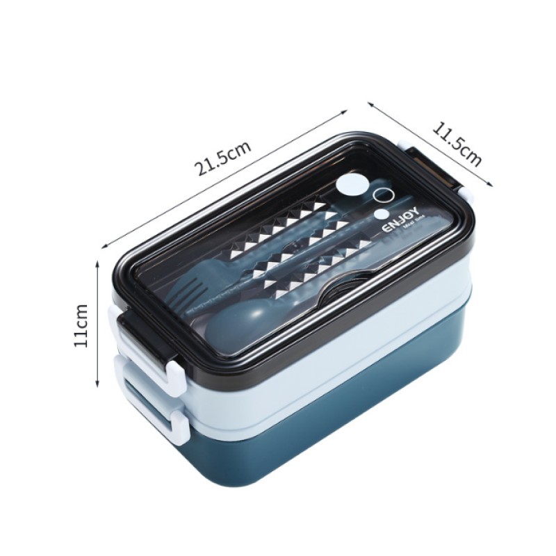 304 Stainless Steel and Plastic Stackable Airtight Keep Food Hot Tiffin Lunch Box Bento Food Storage Container for Adults & Kids