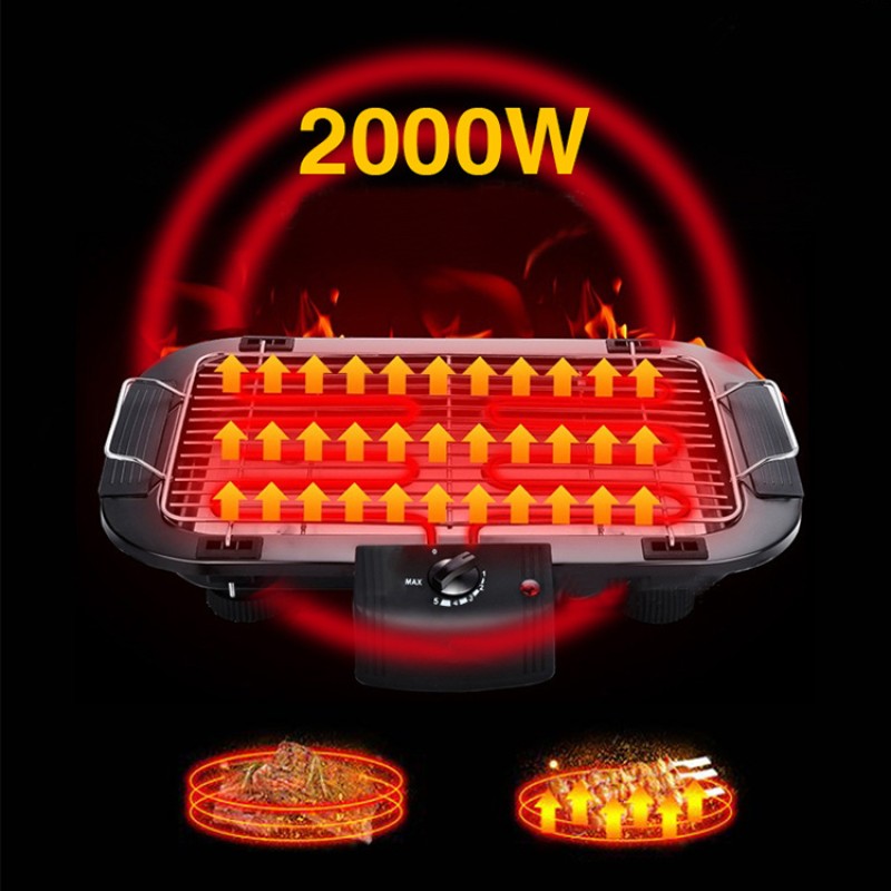 Outdoor Garden Heating Tube Non Stick Barbecue BBQ Grill Electrical Korean Electric Bbq Grill