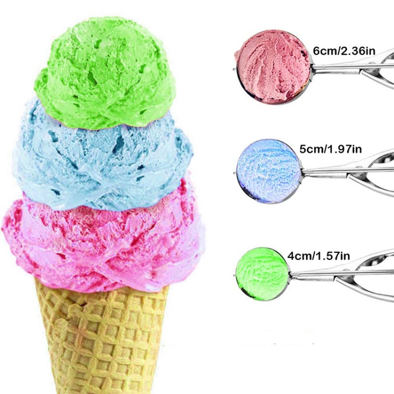 Eco Friendly Custom Printed Ice Cream Tools Stainless Steel Ice Cream Scoop