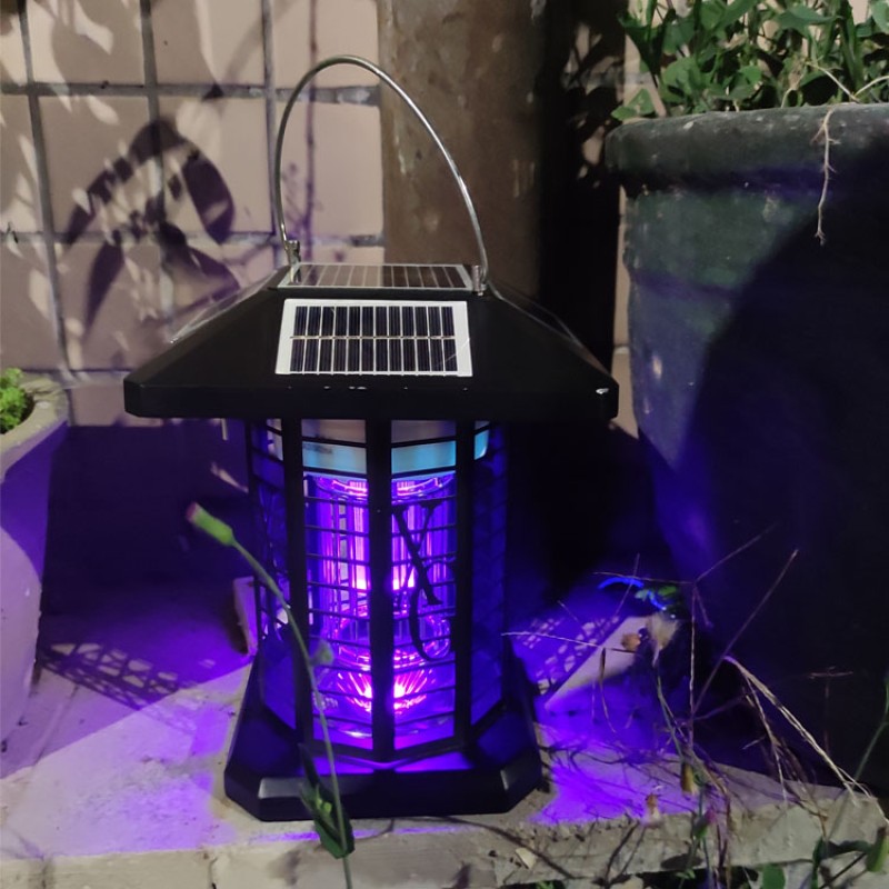 Anti Moustique Mata Moskito Rechargeable Fly Tarp Trapper Mosquitoes Killer Lampe Led Solar Mosquito Killing Lamp