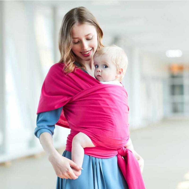 16 Colors Hot Sale High Quality Best Quality Soft Cotton Baby Sling Wrap Carrier with Private logo