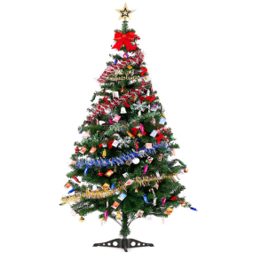 Hot Selling Pvc Christmas Decorations Eco Friendly DIY 1.5m Artificial PVC Luxury Artificial Decoration Christmas Tree
