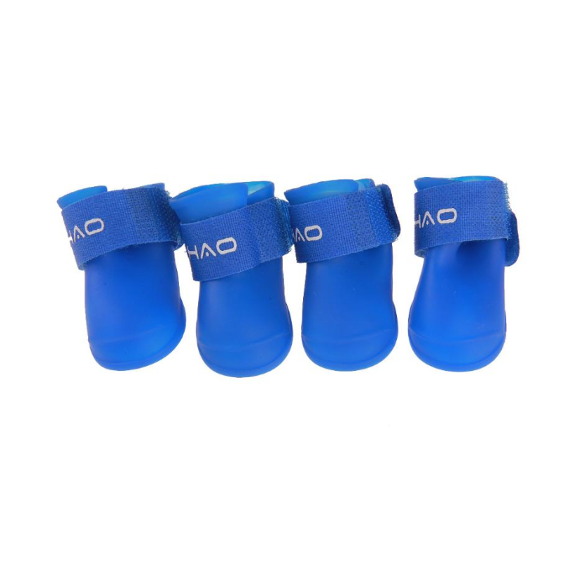 Pet Antislip Waterproof Shoes Outdoor Rainboots Silicone Soft Rubber Rain Boot Dog Shoes Gift Party