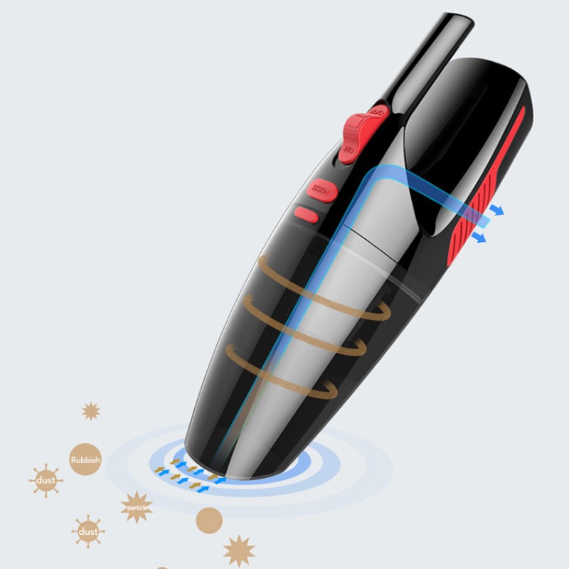 Hot Sale New Product High Suction Filter 12V Wet and Dry Cord Cordless Portable Car Vacuum Cleaner With LED Light