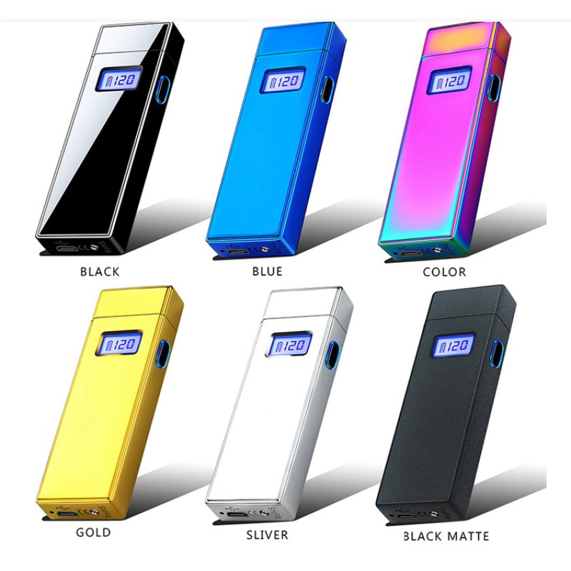 Custom Lighter Cigarette Wholesale Arc USB Electronic Rechargeable Flameless Cigarette Lighter