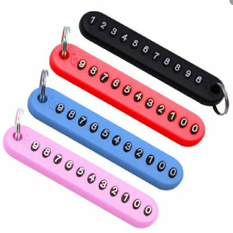 Flash Sale Anti-Lost Car Key Pendant Split Rings Keychain Phone Number Card Keyring Auto Vehicle Key Chain Car Accessories