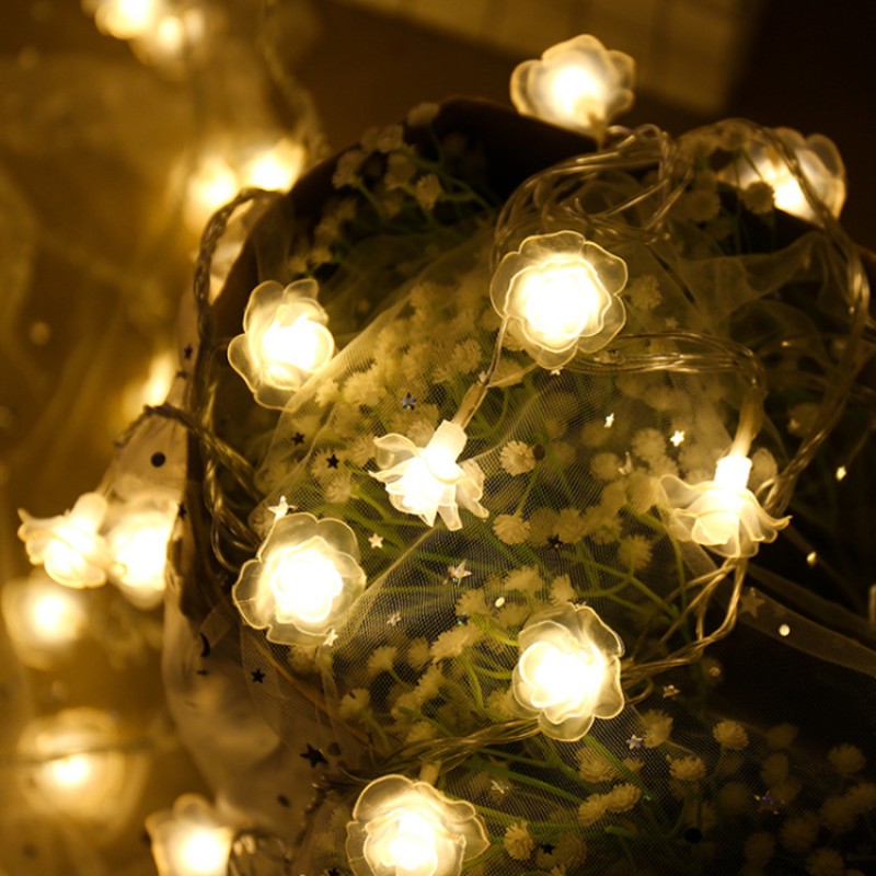 Led Christmas Light Party 10/20/60LED Stars Outdoor Christmas Ball Led Copper Wire Light Christmas Ornament Light