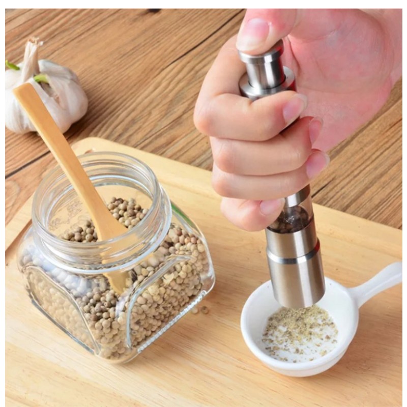 Factory Supply Premium Salt Grinder Bottle Stainless Steel Salt and Pepper Grinder Set Stainless Steel Pepper Mill and Salt Mill