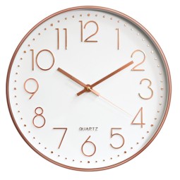 Online Hot Selling Sale New Product 12 Inch 30cm Injection Color Plastic Round Silent Wall Clock Home Decoration Tool Supplies