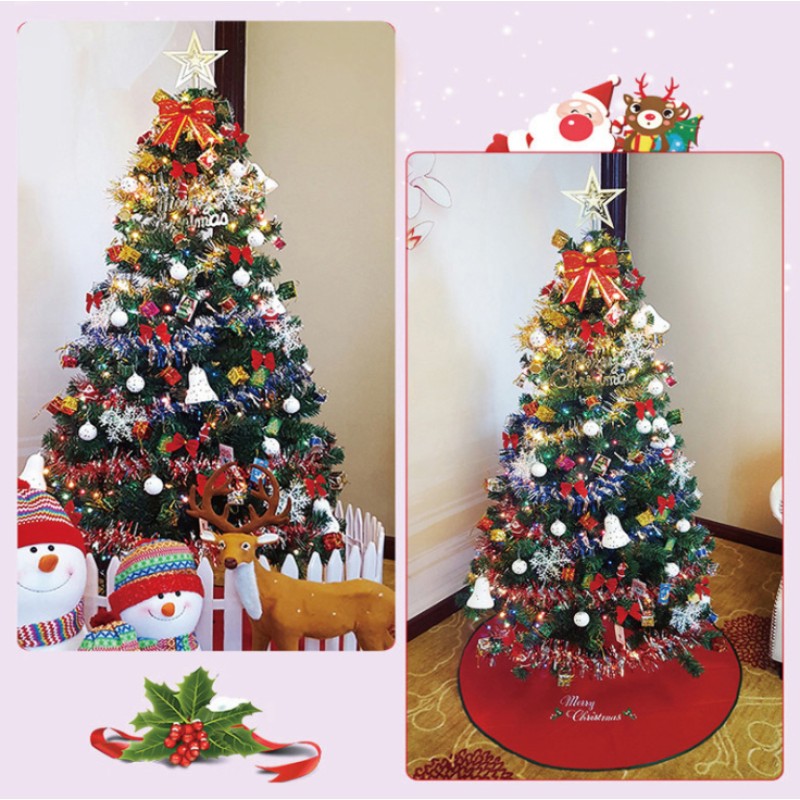 Hot Selling Pvc Christmas Decorations Eco Friendly DIY 1.5m Artificial PVC Luxury Artificial Decoration Christmas Tree