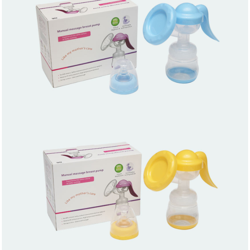 Cheap Price Baby Breastfeeding Pump Single Manual Breast Milk Pump With Feeding Bottle