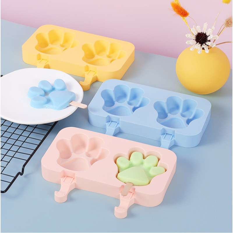 Cartoon Ice Cream Mold Popsicle Mold Homemade Food Grade Popsicle Ice Cube Ice Box Model Household