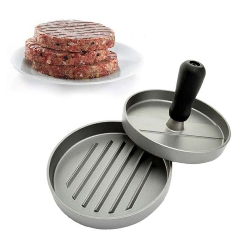 Wholesale Price Food Grade Aluminum Burger Press Non-Stick Coated Hamburger Patty Maker for Home Kitchen Use